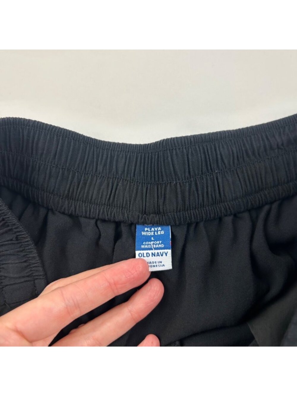 Old Navy Black Challis Playa Wide Leg Pant L - Picture 4 of 7
